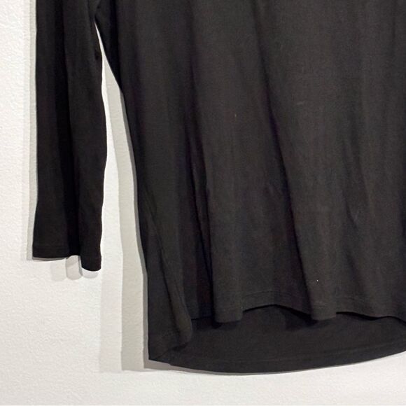 Jones New York | Women's Black Cowl Neck Stretch 3/4 Sleeve Blouse Top T… - Picture 11 of 12